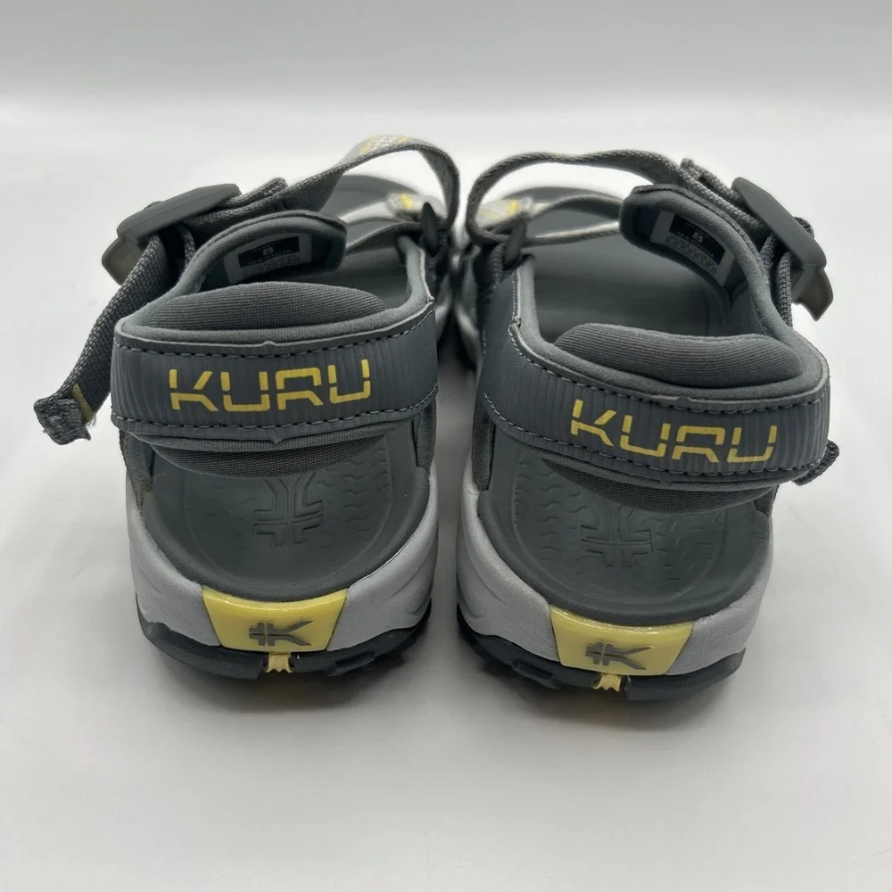 NEW Kuru Women's Current Sandal, Gray, Soft Yellow,Walking,Hiking, SZ: 8 M, NWOB - Picture 4 of 15